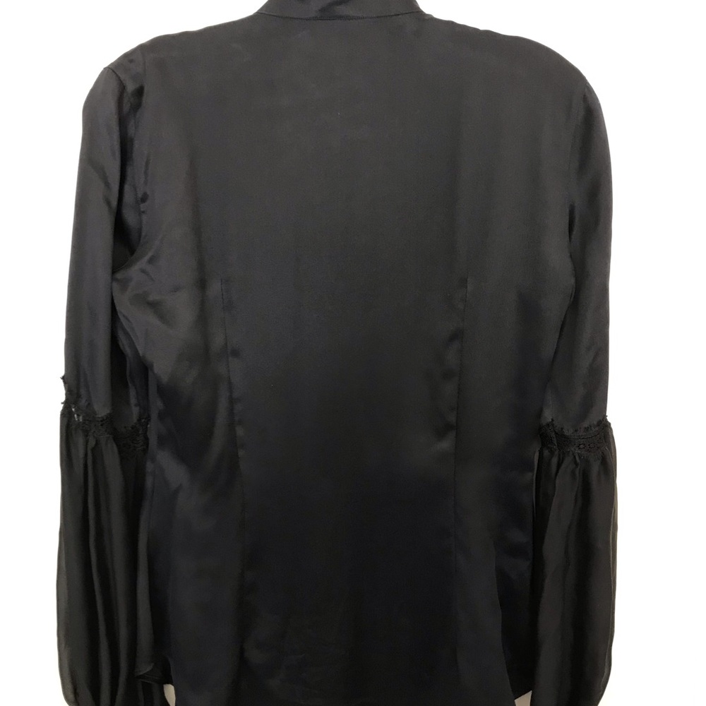 Roberto Cavalli black button down 100%silk - Picture 2 of 6